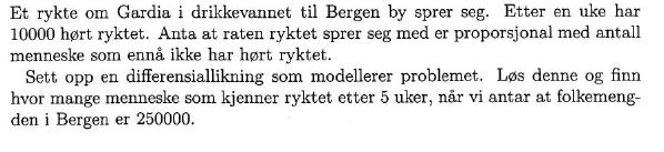 4 OPPGAVESETT MAT111-H17 UKE 46 OPPGAVE G.5 (Eksamen UiB-V07-Oppg. 7) OPPGAVE G.6 (Eksamen NTNU) En robåt ligger i avstand a fra kaien og er fortøyet i punktet O med et tau som har lengde a.