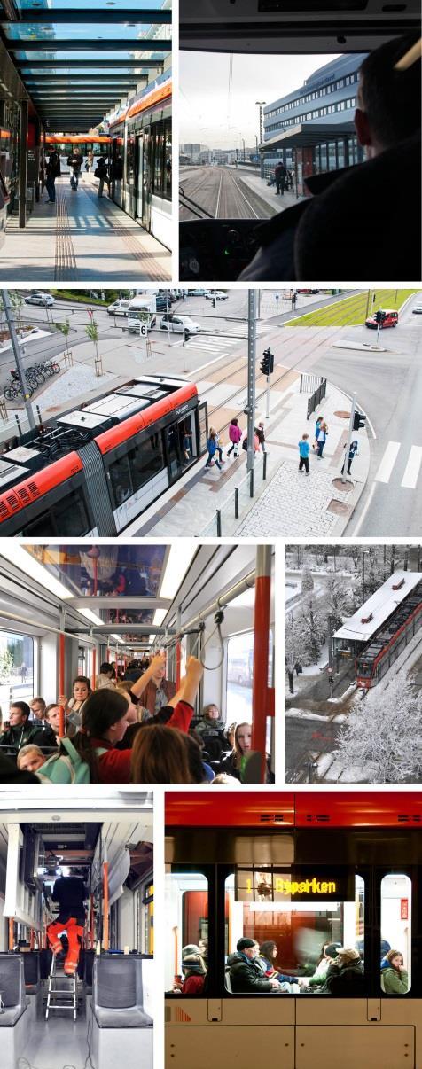 Fakta om Bybanen Kombinerer egenskapene til forstadsbane og trikk Mer enn 40-50 000 passasjerer hver dag Grunnlag for en effektiv arealplanlegging og forutsigbarhet BT1 til Nesttun: 9,8 km 15