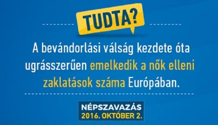 «Visste du? At siden starten av migrasjonskrisen har trakassering av kvinner i Europa økt?» «Visste du?