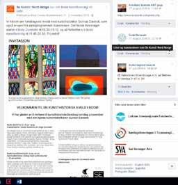 6.4. Sosiale medier sekunst.no Nettsiden er en dynamisk informasjonskanal som informerer om virksomheten og aktiviteten i SKINN.