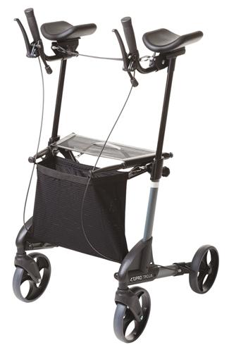 Til Gemino 20 Rollator Active herpa 4 hjul til utebruk Høyde 77-100 cm etehøyde 50-63 cm redde 60 cm engde 72 cm nudiameter 91 cm Vekt 9,2 kg aks brukervekt 125