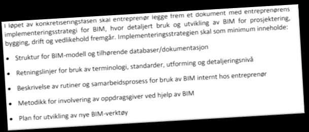 BIM gjennomføringsplan Plan for