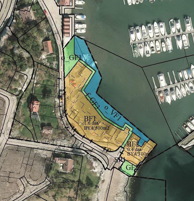 Gjeldende kommuneplan, Gjeldende kommuneplan, vedtatt 08.09.2011, viser området til andre typer bebyggelse og anlegg naust/fritidsbebyggelse og småbåthavn.