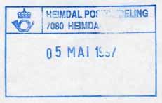HEIMDAL POSTKONTOR HEIMDAL poståpneri ble opprettet 01.07.1883 på Heimdal jernbanestasjon. Status endret til postkontor B fra 01.11.1973. Nedlagt 21.10.2013. Stempel nr.