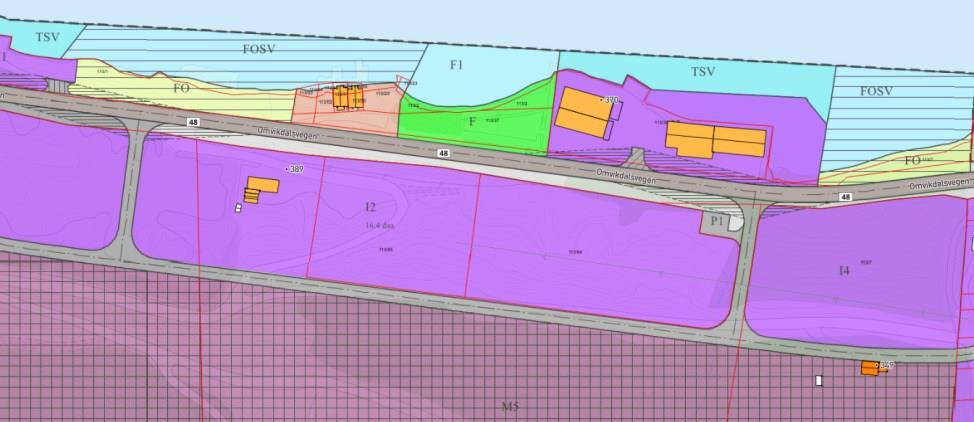 Gnr. 113 bnr. 55 er regulert i reguleringsplanen for masseuttak og industri i Dimmelsvik, Kvinnherad kommune (vedteken 22.03.2012).