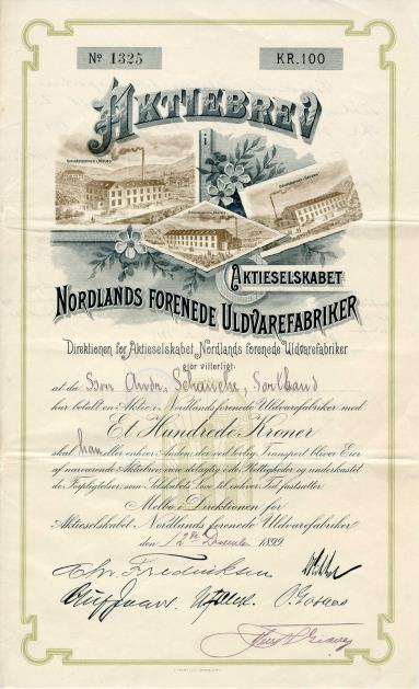 Nr 277 Nr 280 Nr 281 Nr 275: Lauritsen & Sørensens Tricotagefabrikker, 1912 Selskapet ble etablert i 1898 på grunnlag av sammenlutning mellom C.N.Lauritsens trikotfabrik, startet i 1878 og N.