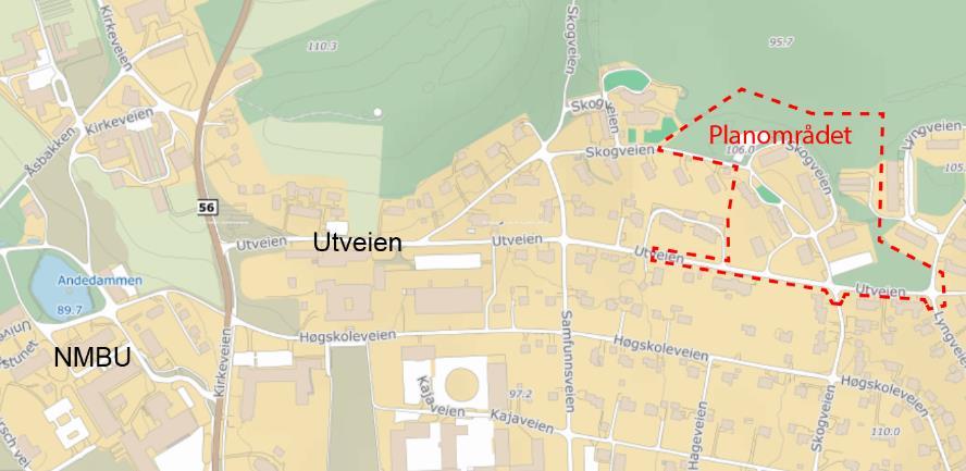 Tiltak for gående og syklende Vi har antatt at 70 % av de daglige reisene for studentene i Skogveien vil foretas til fots eller ved sykkel (se kapittel 3.3).