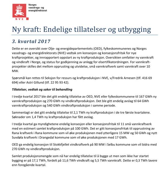 Status småkraftutbygging Små Vannkraftanlegg < 10MW (klasse B) Søknader til behandling Under bygging Gitt tillatelse,