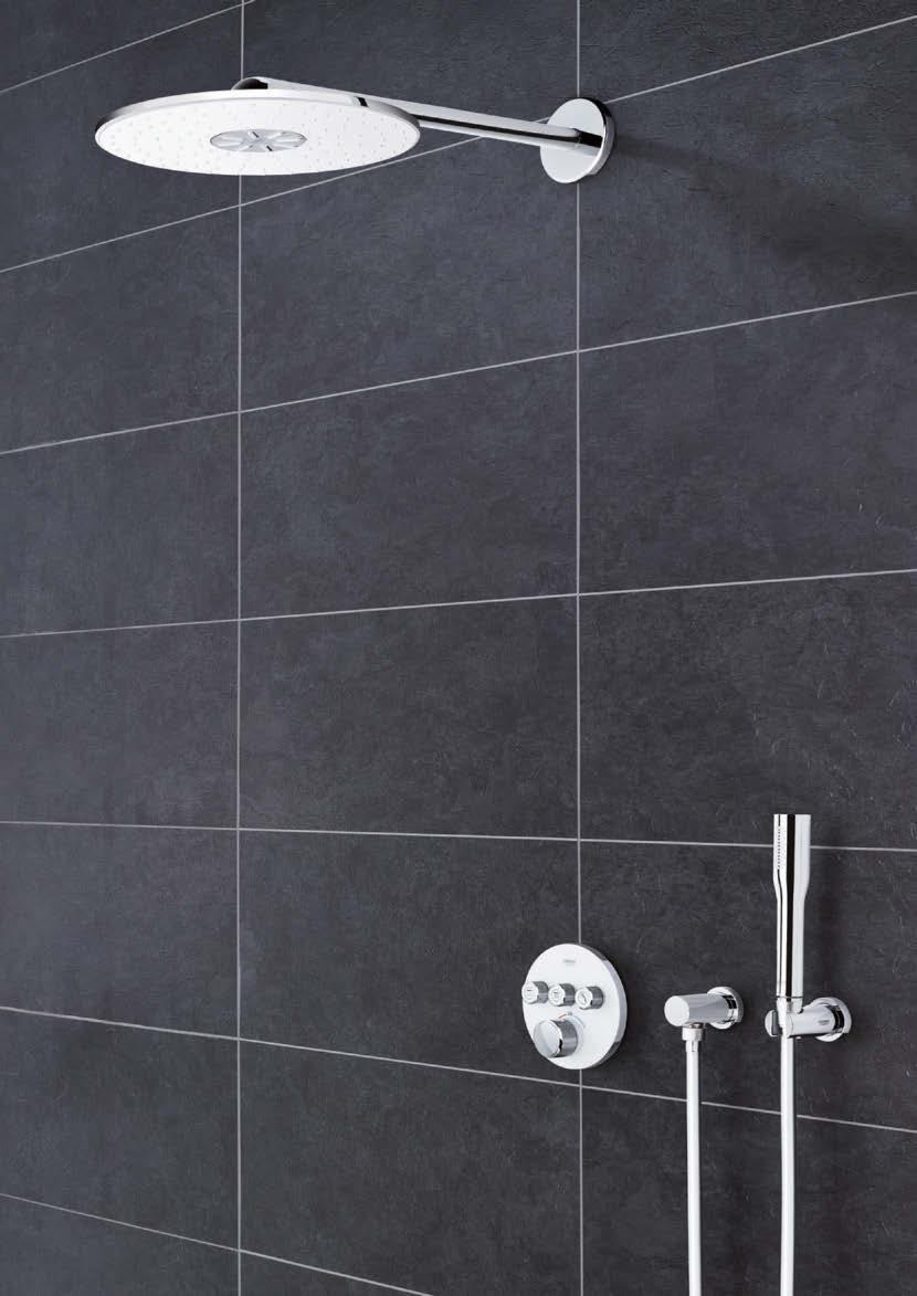GROHE ESSENCE BADEROM GROHTHERM SMARTCONTROL TERMOSTAT GROHTHERM SMARTCONTROL TERMOSTAT 29 118 000 + 35 600 000 Grohtherm SmartControl termostat for skjult installasjon med 1