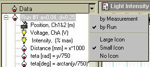 כדי לקבל כיוון אופטימלי, העזר בחלון הפלט: Light Intensity (תמונה 8). סובב בעדינות רבה את הגלגלת של חישן הסיבוב בשני כיוונים, עד שתקבל קריאה מרבית של עוצמת האור.