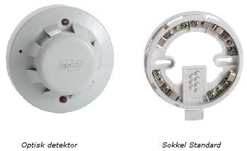 Brannalarm, detektortyper 6 Ioniserende detektor Reagerer raskt på flammebrann, sent på ulmebrann Radioaktiv kilde Spesialavfall Optisk detektor Reagerer raskt på