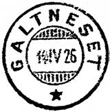 2 Type: SL Utsendt 05.09.1924 GALTNESET Innsendt?