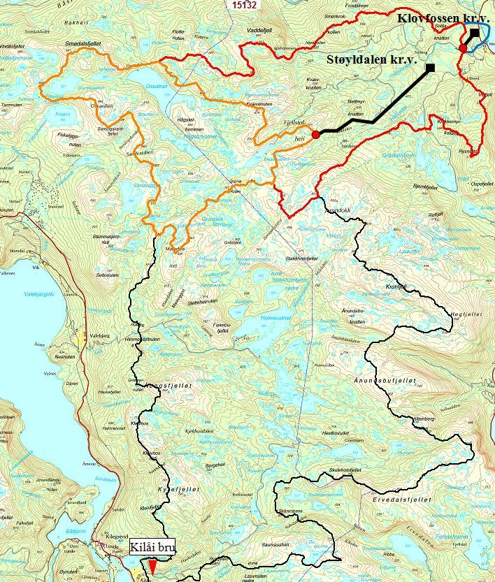 Dato: 1.9.2015 Skjema for dokumentasjon av hydrologiske forhold for små kraftverk 1 Overflatehydrologiske forhold 1.