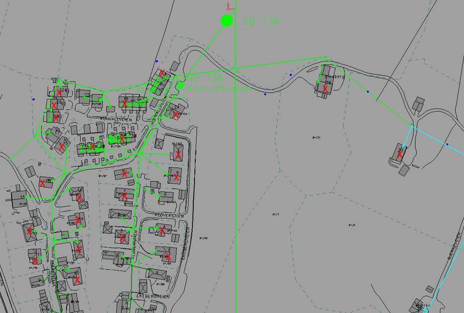 Konsekvenser for kundene i Konvallveien Det er registrert