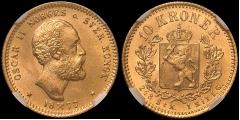 -533-10 krone 1877, kv.