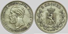 NM21-545- 2 krone 1892,