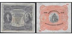 -344-50 krone 1981 Z, kv. 01-345- 100 krone 1911, kv. 1/1+, fargefrisk.