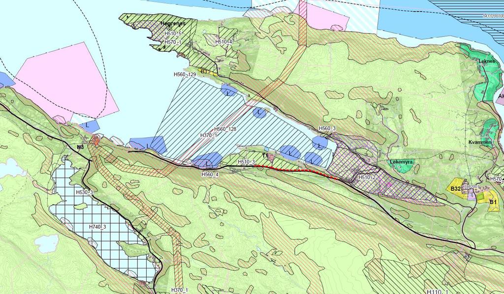 Framlegg til planprogram - detaljreguleringsplan for vassleidning Skorva - Engebø 7 Utsnitt av kommuneplanens arealdel: Askvoll kommune: Fig.3.
