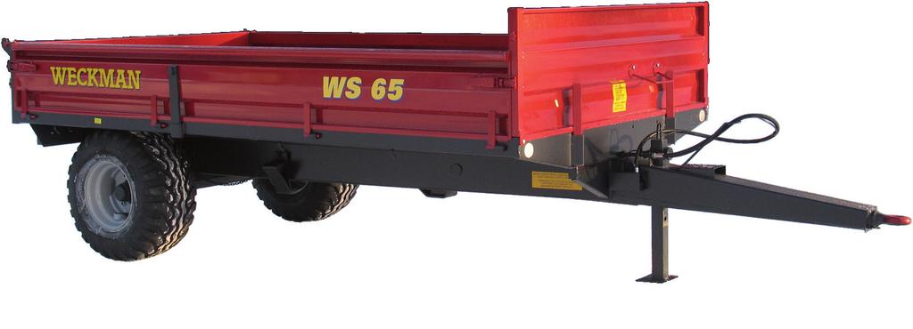 MAN WS65 Nyttelast 6445 kg Volum med standardkarm 3,1 m3 40 cm standardkarmer Weckman WS65 egner seg til den som ikke trenger en veldig stor tilhenger, men en henger med høy