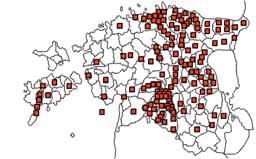 Pärnumaa vanasõnadest ja mõistatustest (Häädemeeste) ja Pääva lookab, ööse kükitab? Äke (Vändra). EM 1843.