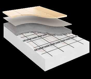 Betongdekke - med leggeskinne Roth Nordics leggeskinne består av gjennvunnet kadmiumfri PVC og er konstruert for installasjon i betongkonstruksjoner der tilleggsisolering er ivaretatt.