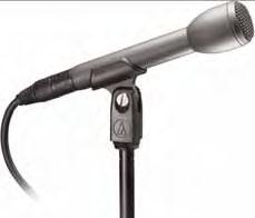 Mikrofonens solide konstruksjon og hardmetall grill gjør den ypperlig til felt-opptak. Den interne vibrasjonsdemperen fjerner lyd fra berøring av mikrofonen og kabelen.