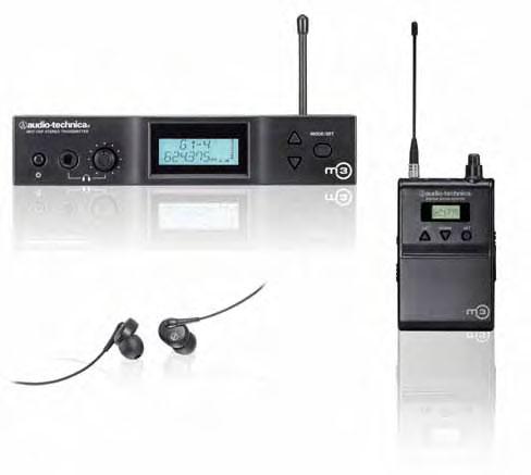 m3 trådløst IEM monitor system ( PC 488-MC 138) M3 er Audio-Technica s mest avanserte IEM system, og gir deg «full pakke» med IEM finesser, slik som : Opp til 1321 valgbare frekvenser/kanaler.