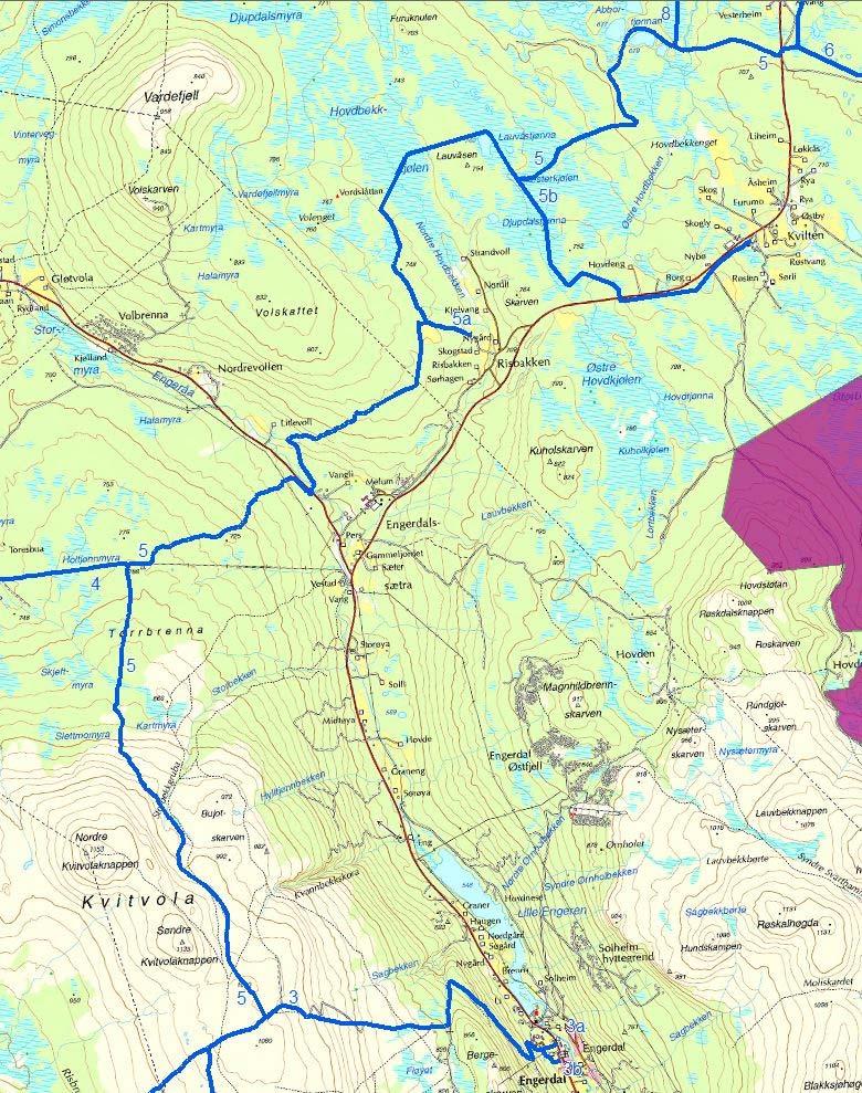 Verneområde Løypeforslaget kommer ikke i konflikt med, eller ligger i nærheten av, verneområder.