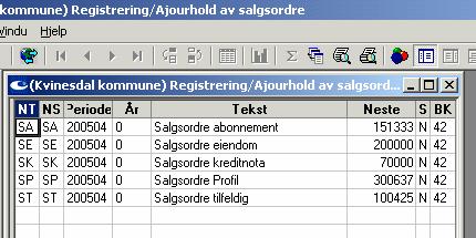 BRUKERVEILEDING FOR AGRESSO fakturering side 16 av 34 Legge til/lage fakturalinjer Agresso Logistikk Kommunal fakturering Tilfeldig fakturering Reg./ajourf.