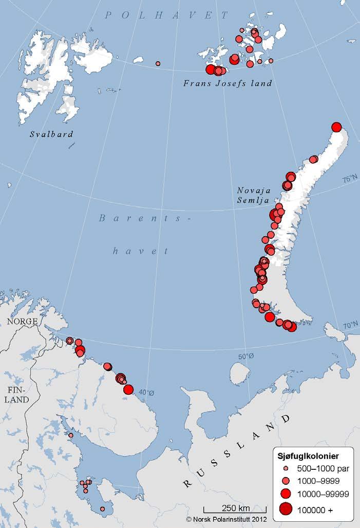 Kontaktpunkt for norsk-russiske kolonidatabasen er NP, og evt. bruk av data skjer etter avtale/tillatelse fra de russiske institusjonene. Figur 13.
