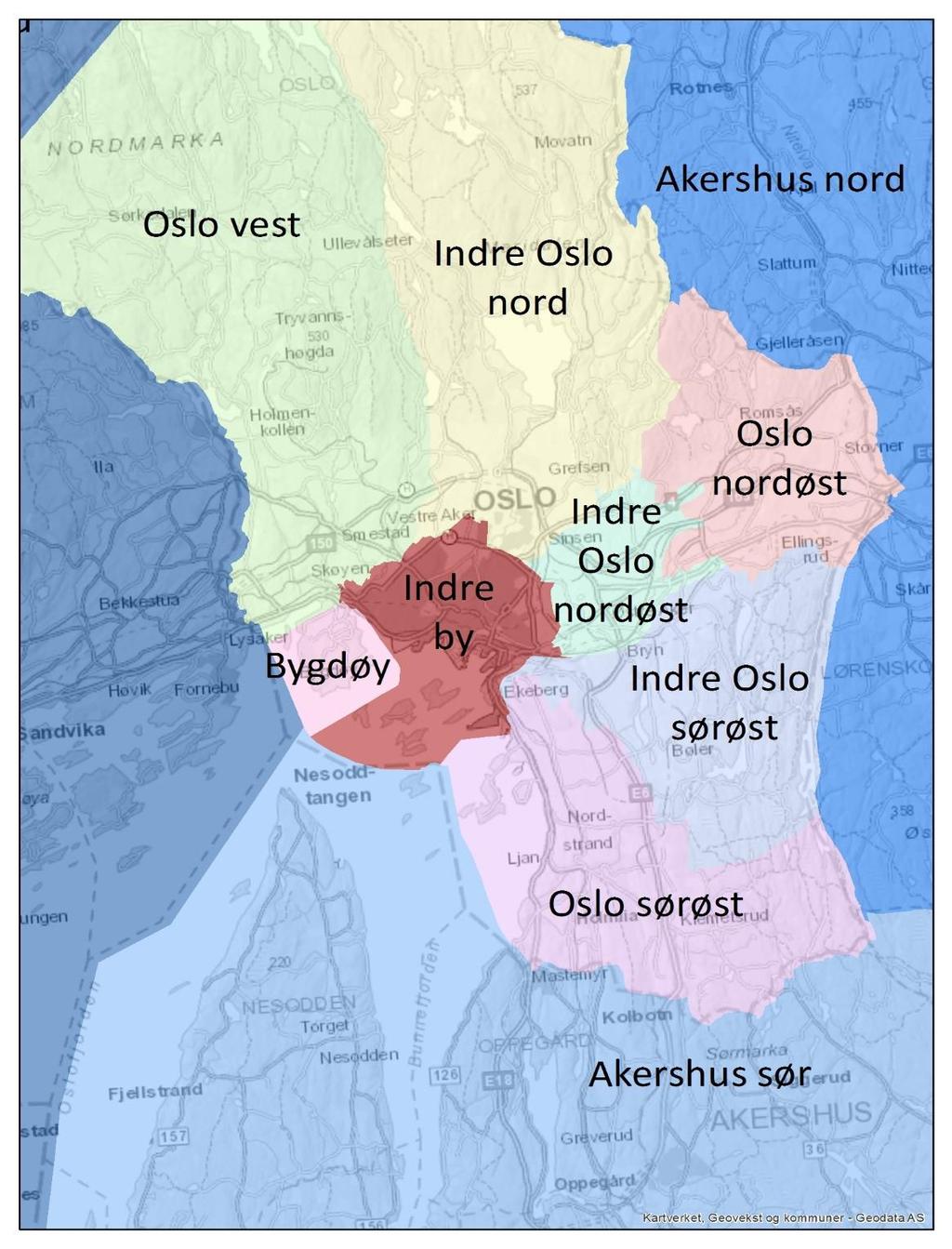 FORUTSETNINGER OG SCENARIOER Forutsetninger UA-modellen er en overordnet, strategisk modell Data RTM I kombinasjon med andre kilder om forsinkelse/trengsel etc Soneinndeling som vist på kartet Data