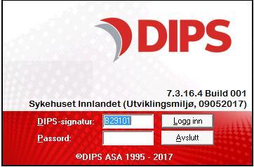 Nye tilganger Hva betyr dette for deg: Brukernavn og passord for DIPS blir lik pålogging på PC Det er din