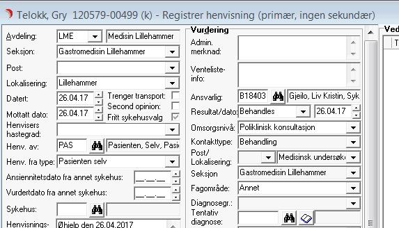 Andre endringer F7 I