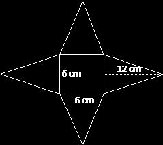 Hvis vi er så heldige at høyden i trekanten er oppgitt, er det lett å finne arealet av overflaten.