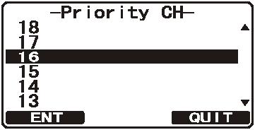 12.5 PRIORITERT KANAL Standard prioritert kanal er kanal 16.
