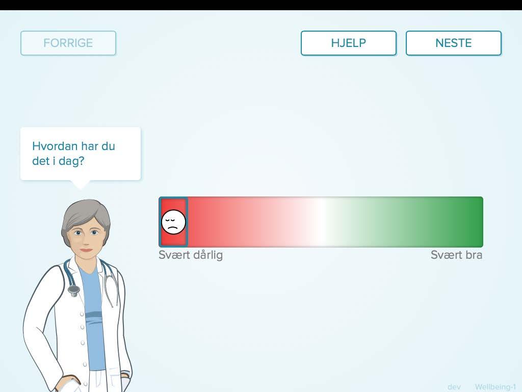 Når pasienten åpner Eir, for eksempel på en ipad på poliklinikken, møter han Eirin på skjermen. Hun er en lege som stiller pasienten spørsmål.