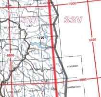 UTM systemet på M711-kartene Sonebelter over Norge Dette oversiktskartet viser de 7 sonebeltene som dekker Norge. I sør er det 32V og 33V.