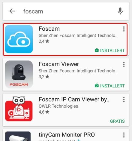 Etter at man har satt opp kamera med app så kan man også få tilgang til kamera fra pc/mac med nettleser ved å logge på www.myfoscam.com med samme brukernavn/passord som i app. 1.