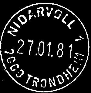 Stempler med litra: I25N: Nidarvoll 7000 Trondheim Litra