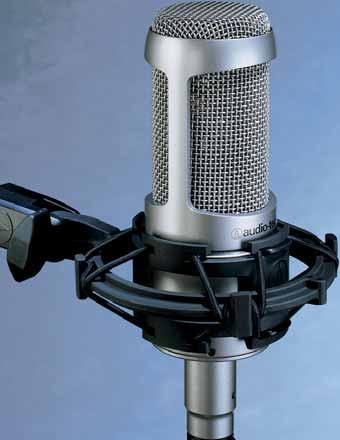 30 series #9 30-serien studiomikrofoner ( PC 343-MC 210 ) Den nye AT3060 rørmikrofon er like enkel å sette opp som en standard mikrofon, fordi den strømforsynes via standard fantommating og ikke