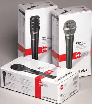 #24 pro series microphones pro serien dynamiske mikrofoner ( PC 320-MC 240 ) DYNAMISKE HÅNDHOLDTE MIKROFONER Pro Serien håndholdte dynamiske mikrofoner har en Hi-ENERGY neodymium magnet for øket