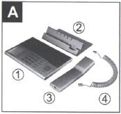 3. Første gangs bruk - installasjon Montere sammen telefonen. ledning til røret skal monteres før fotstøtten settes på. Se eventuelt detaljert beskrivelse som følger med telefonen.