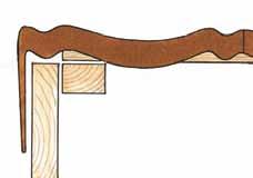 Prvi zaključni strešnik (druga vrsta od zgoraj) mora biti nameščen in začasno pritrjen z enim žebljem od zgoraj.