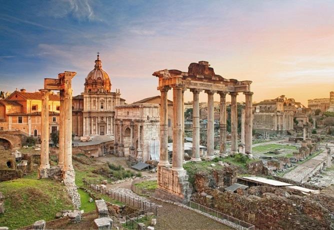 Dag 3 Det antikke Roma omvisning til fots Colosseum og Forum Romanum (F) Dagen bringer oss tilbake til det antikke Roma idet