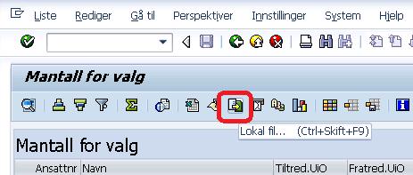 Behandling av datauttak i SAP 6.