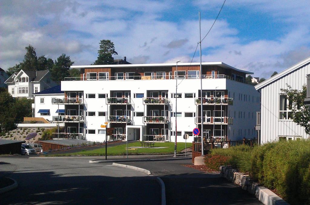 Arendal husmorskole, 2015 26 leiligheter fra 55 til 111 kvm + Gjesterom 1. Etj.