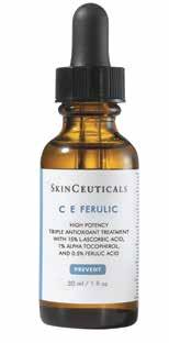 C E FERULIC C E Ferulic er en revolusjonerende kombinasjon av antioksidanter som gir avansert beskyttelse mot for tidlig aldring av huden.
