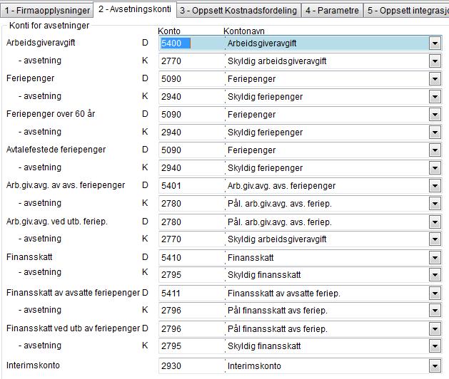 5. Finansskatt av avsatte feriepenger Vi har utvidet funksjonaliteten rundt finansskatt.