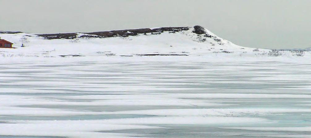 Isløsning på innsjøer.