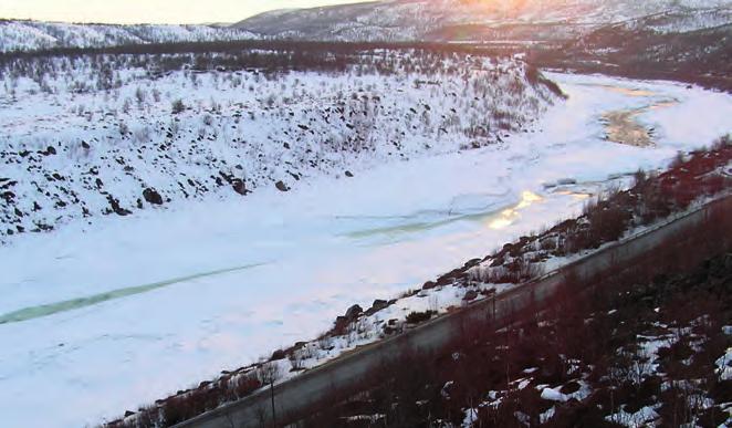 De største vårisgangene skjer i Finnmark. Tana, Neiden og Reppardfjordelv er blant de særlig utsatte elvene her. De har alle store nedslagsfelt i et lite høydeintervall.